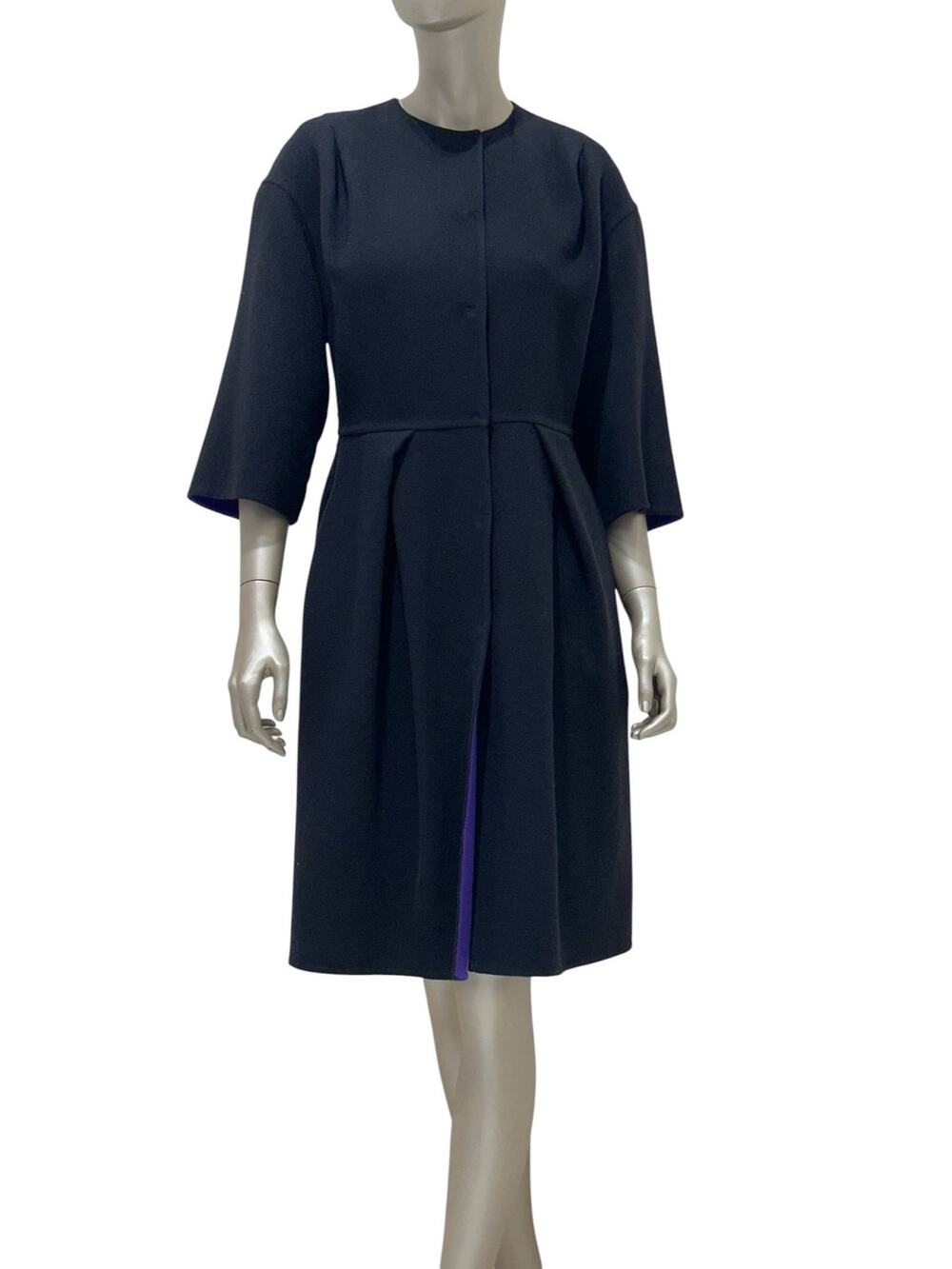 Christian Dior Reversible Wool & Angora Coat Dress US 8